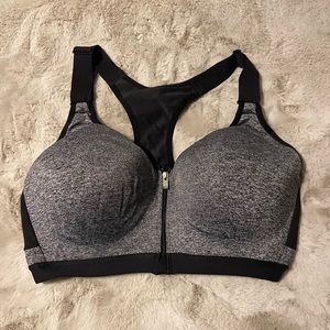 VSX knockout sports bra 36DD, zipper front